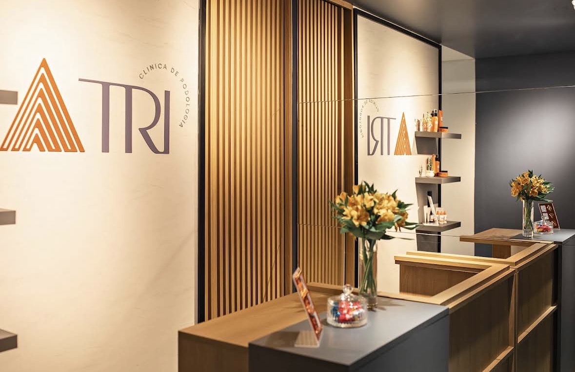 Recepção da Tri Clínica de Podologia em Curitiba